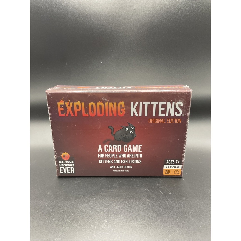 EXPLODING KITTENS Card Game - EKG-ORG1-1 New Sealed Travel Family Night